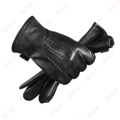 autumn winter leather gloves men